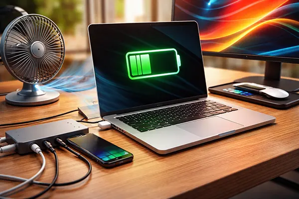 Batteriezustand Bildschirm