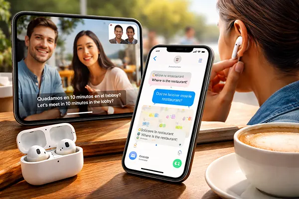FaceTime Übersetzung Anzeige