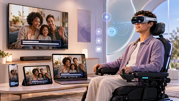Controllo accessibile della sedia a rotelle